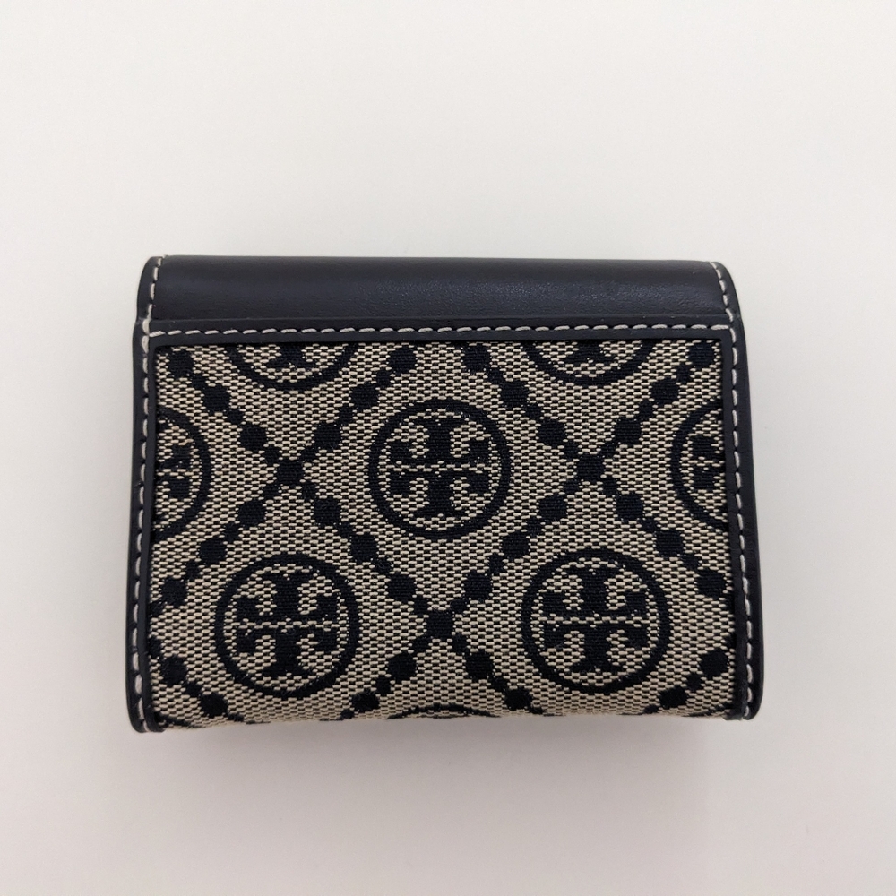 Tory Burch Black and Cream Wallet - Picture 6 of 14